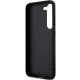 Karl Lagerfeld Samsung Galaxy S23+ - Saffiano Mono Metal Logo Σκληρή Θήκη με Επένδυση Συνθετικού Δέρματος και Πλαίσιο Σιλικόνης - Black - KLHCS23MSAKLHPK
