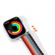 Dux Ducis Λουράκι Apple Watch 2 / 3 / 4 / 5 / 6 / 7 / 8 / 9 / SE / ULTRA / ULTRA 2 - 42 / 44 / 45 / 49 mm BraidedMixture II Version από Νάιλον - Pale Stripes - Multicolor