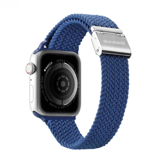 Dux Ducis Λουράκι Apple Watch 2 / 3 / 4 / 5 / 6 / 7 / 8 / 9 / SE / ULTRA / ULTRA 2 - 42 / 44 / 45 / 49 mm BraidedMixture II Version από Νάιλον - Blue