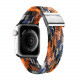 Dux Ducis Λουράκι Apple Watch 2 / 3 / 4 / 5 / 6 / 7 / 8 / 9 / SE / ULTRA / ULTRA 2 - 42 / 44 / 45 / 49 mm BraidedMixture II Version από Νάιλον - Camo - Grey / Orange