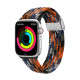 Dux Ducis Λουράκι Apple Watch 2 / 3 / 4 / 5 / 6 / 7 / 8 / 9 / SE / ULTRA / ULTRA 2 - 42 / 44 / 45 / 49 mm BraidedMixture II Version από Νάιλον - Camo - Grey / Orange