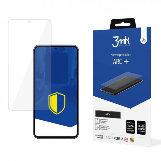 3MK Samsung Galaxy S23 ARC+ Curved Protection 0,17mm Full Screen Προστατευτικό Φιλμ Οθόνης - Διάφανο