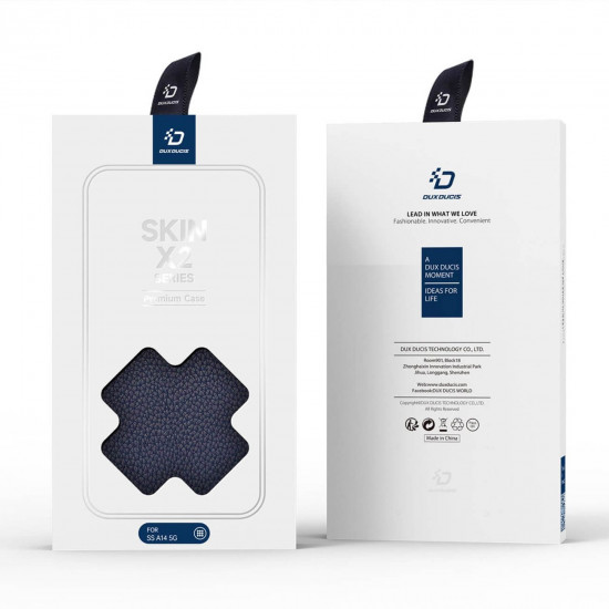 Dux Ducis Samsung Galaxy A14 5G Skin X2 Flip Stand Case Θήκη Βιβλίο - Blue