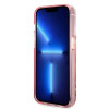 Karl Lagerfeld iPhone 14 Pro Max - Liquid Glitter Choupette's Head Σκληρή Θήκη με Πλαίσιο Σιλικόνης - Pink - KLHCP14XLNCHCP