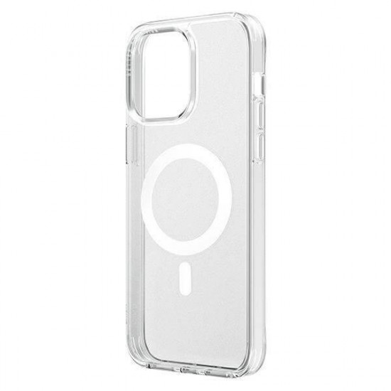 Uniq iPhone 14 Pro LifePro Xtreme Magclick Σκληρή Θήκη με Πλαίσιο Σιλικόνης και MagSafe - Διάφανη / Frost Clear