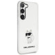 Karl Lagerfeld Samsung Galaxy S23+ - Ikonik Choupette Σκληρή Θήκη με Πλαίσιο Σιλικόνης - Clear - KLHCS23MHNCHTCT