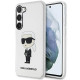 Karl Lagerfeld Samsung Galaxy S23+ - Ikonik Karl Σκληρή Θήκη με Πλαίσιο Σιλικόνης - Clear - KLHCS23MHNIKTCT