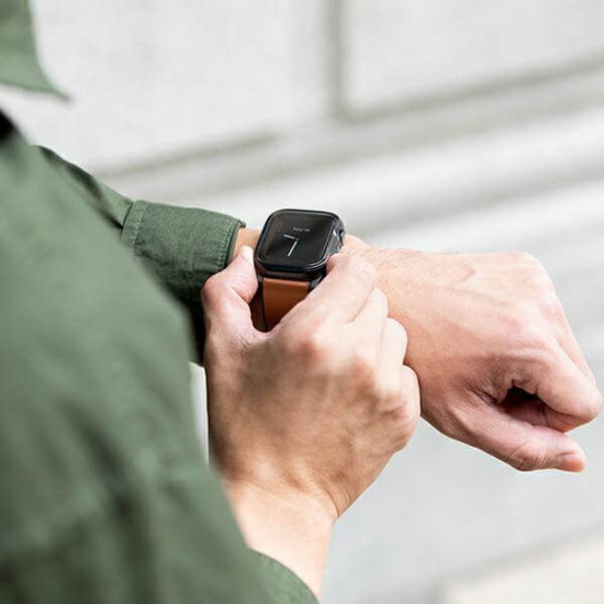 UNIQ Θήκη Apple Watch 7 / 8 / 9 - 45 mm Garde Hybrid 360 - Διάφανη