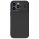 Nillkin iPhone 14 Pro Max CamShield Silky Θήκη Σιλικόνης με Κάλυμμα για την Κάμερα και MagSafe - Black