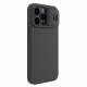 Nillkin iPhone 14 Pro Max CamShield Silky Θήκη Σιλικόνης με Κάλυμμα για την Κάμερα και MagSafe - Black