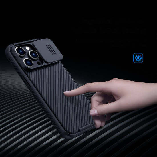 Nillkin iPhone 14 Pro Max CamShield Pro Magnetic Σκληρή Θήκη με Κάλυμμα για την Κάμερα και MagSafe - Black