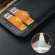 Dux Ducis iPhone 14 Pro Max Hivo Θήκη Πορτοφόλι Stand από Γνήσιο Δέρμα - Black