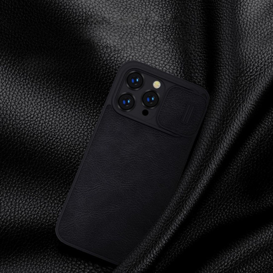 Nillkin iPhone 14 Pro Qin Pro Leather Θήκη Βιβλίο με Κάλυμμα για την Κάμερα - Black