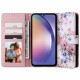 Tech-Protect Samsung Galaxy A34 5G Θήκη Πορτοφόλι Stand από Δερματίνη - Blossom Flower