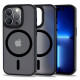 Tech-Protect iPhone 12 Pro Max MagMat Σκληρή Θήκη με Πλαίσιο Σιλικόνης και MagSafe - Matte Black