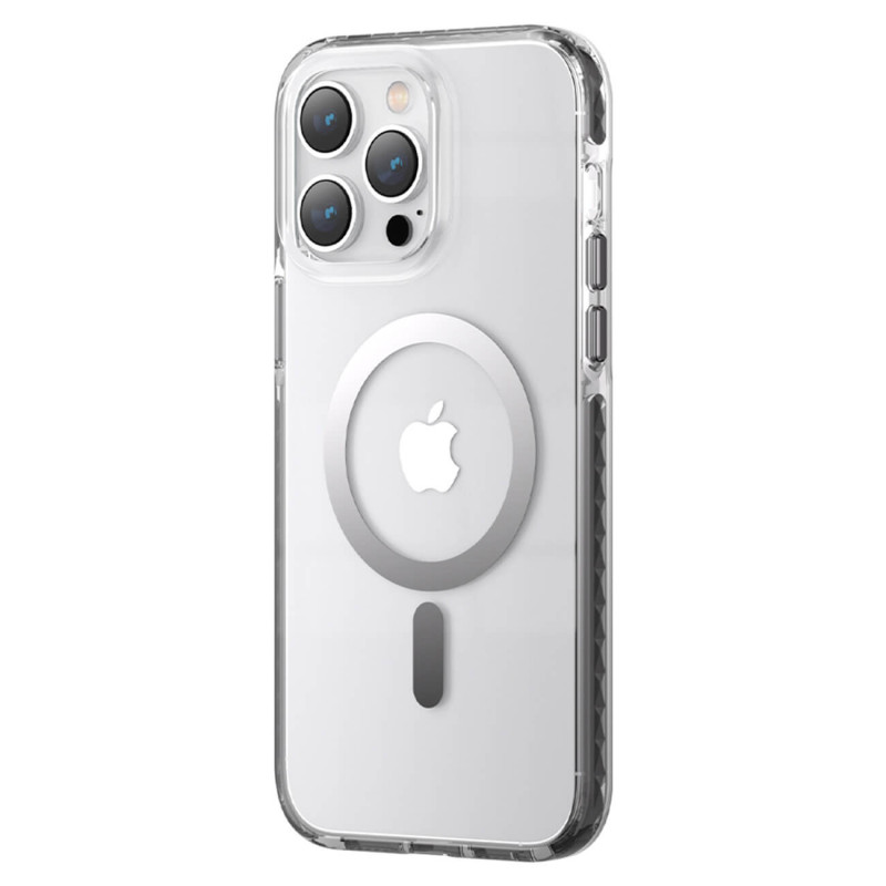 Kingxbar iPhone 14 Pro PQY Ice Crystal Series Θήκη Σιλικόνης με MagSafe - Διάφανη / Grey