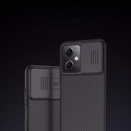Nillkin Xiaomi Redmi Note 12 5G / Xiaomi Poco X5 5G CamShield Pro Σκληρή Θήκη με Κάλυμμα για την Κάμερα - Black