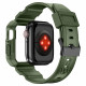 Kingxbar Λουράκι Apple Watch 2 / 3 / 4 / 5 / 6 / 7 / 8 / 9 / SE - 42 / 44 / 45 mm CYF537 με Θήκη Προστασίας - Green