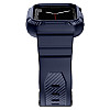 Kingxbar Λουράκι Apple Watch 2 / 3 / 4 / 5 / 6 / 7 / 8 / 9 / SE / SE 2 - 42 / 44 / 45 mm CYF537 με Θήκη Προστασίας - Blue