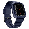 Kingxbar Λουράκι Apple Watch 2 / 3 / 4 / 5 / 6 / 7 / 8 / 9 / SE / SE 2 - 42 / 44 / 45 mm CYF537 με Θήκη Προστασίας - Blue