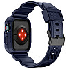 Kingxbar Λουράκι Apple Watch 2 / 3 / 4 / 5 / 6 / 7 / 8 / 9 / SE / SE 2 - 42 / 44 / 45 mm CYF537 με Θήκη Προστασίας - Blue