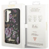 Guess Samsung Galaxy S23 Plus - Flower Collection Σκληρή Θήκη με Πλαίσιο Σιλικόνης - Black - GUHCS23MHCFWSK