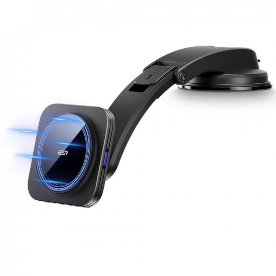 ESR HaloLock Low Arm Magnetic MagSafe Μαγνητική Βάση με Ασύρματη Φόρτιση για το Ταμπλό Αυτοκινήτου - Black