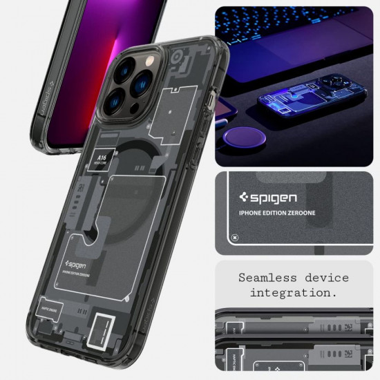 Spigen iPhone 13 Pro Max Ultra Hybrid Mag Σκληρή Θήκη με Πλαίσιο Σιλικόνης Και MagSafe - Zero One