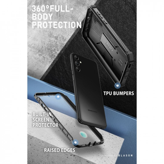 Supcase Samsung Galaxy A54 5G Armorbox Σκληρή Θήκη με Προστασία Οθόνης και Stand - Black