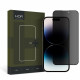Hofi iPhone 14 Pro Max Anti Spy Glass Pro+ 0.3mm 2.5D 9H Full Screen Tempered Glass Αντιχαρακτικό Γυαλί Οθόνης - Privacy - Black
