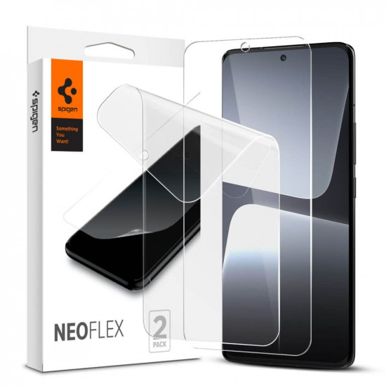Spigen Xiaomi 13 Pro NeoFlex Προστατευτική Μεμβράνη Οθόνης - 2 Τεμάχια - Διάφανο