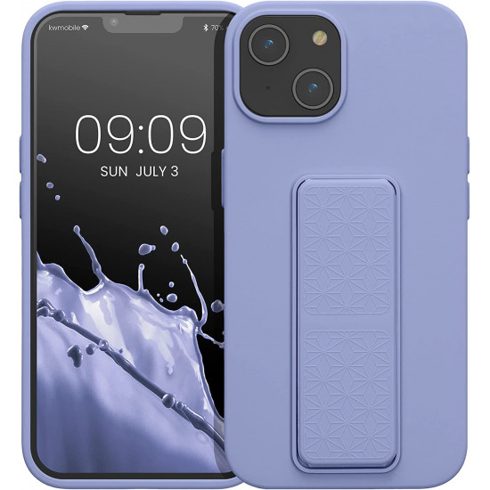 KW iPhone 14 Θήκη Σιλικόνης TPU με Finger Holder - Lavender - 60410.108