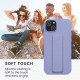 KW iPhone 14 Plus Θήκη Σιλικόνης TPU με Finger Holder - Lavender - 60411.108