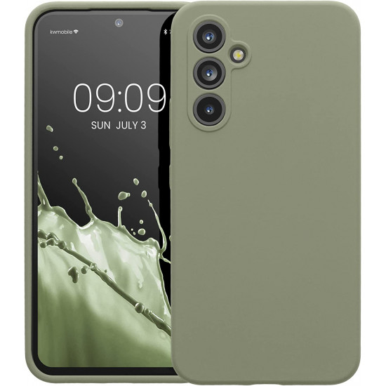 KW Samsung Galaxy A54 5G Θήκη Σιλικόνης Rubberized TPU - Grey Green - 60795.172