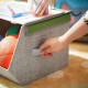 Songmics Σετ με 3 Υφασμάτινα Παιδικά Κουτιά Αποθήκευσης - Animal Designs - Pink / Blue / Green / Grey - RFB760P01