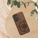 KW Samsung Galaxy A54 5G Θήκη από Φυσικό Ξύλο - Design Compass Vintage - Dark Brown - 60799.02