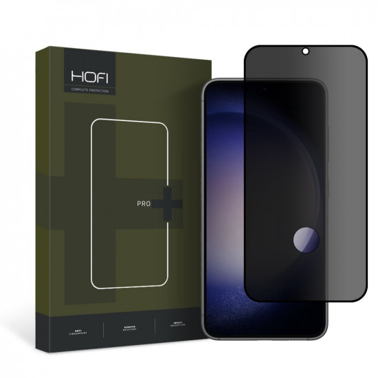 Hofi Samsung Galaxy S23 Anti Spy Glass Pro+ 0.3mm 2.5D 9H Full Screen Tempered Glass Αντιχαρακτικό Γυαλί Οθόνης - Privacy - Black