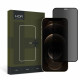 Hofi iPhone 12 / iPhone 12 Pro Anti Spy Glass Pro+ 0.3mm 2.5D 9H Full Screen Tempered Glass Αντιχαρακτικό Γυαλί Οθόνης - Privacy - Black