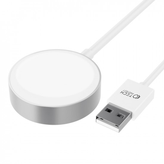 Tech-Protect UltraBoost Καλώδιο USB με Μαγνητική Βάση Φόρτισης για Apple Watch - 1.2m - White