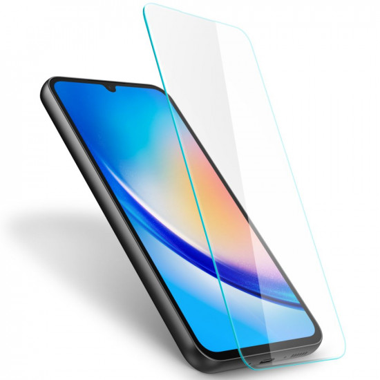 Spigen Samsung Galaxy A34 5G GLAS.tR Slim 0.2mm 2.5D Tempered Glass Αντιχαρακτικό Γυαλί Οθόνης 9H - 2 Τεμάχια - Clear - AGL05967