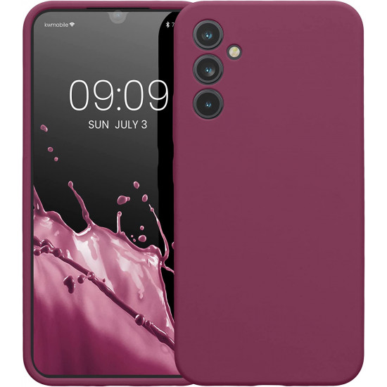 KW Samsung Galaxy A34 5G Θήκη Σιλικόνης Rubber TPU - Bordeaux Purple - 60807.187