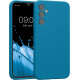 KW Samsung Galaxy A34 5G Θήκη Σιλικόνης Rubber TPU - Caribbean Blue - 60807.224