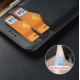 Dux Ducis Samsung Galaxy S23 Hivo Θήκη Πορτοφόλι Stand από Γνήσιο Δέρμα - Black