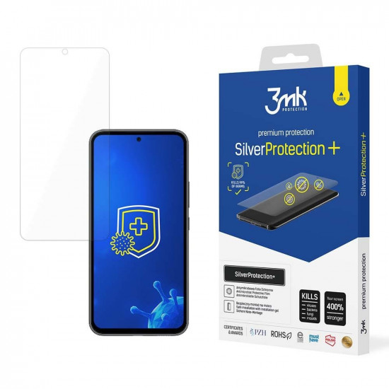 3MK Samsung Galaxy A54 5G Silver Protect+ Wet-mounted Antimicrobial Film 0,21mm Προστατευτικό Φιλμ Οθόνης - Διάφανο