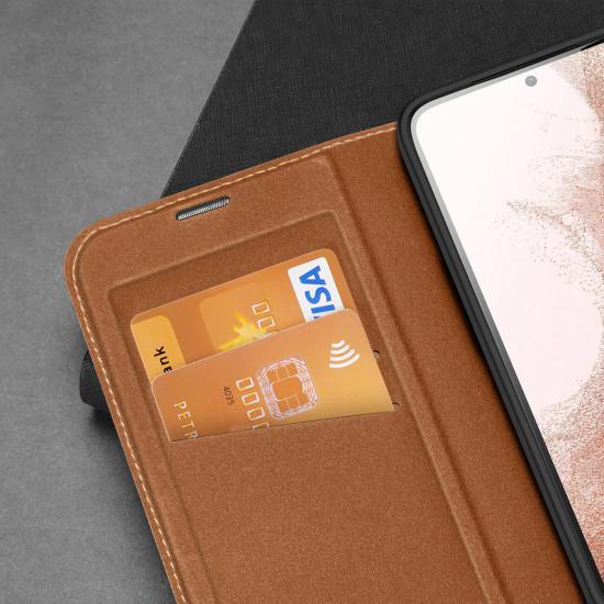 Dux Ducis Samsung Galaxy S23 Plus Skin X2 Flip Stand Case Θήκη Βιβλίο - Brown