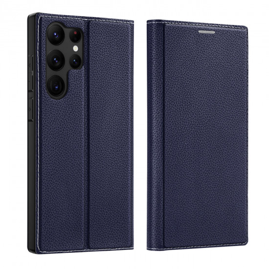 Dux Ducis Samsung Galaxy S23 Ultra Skin X2 Flip Stand Case Θήκη Βιβλίο - Blue