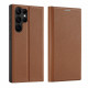 Dux Ducis Samsung Galaxy S23 Ultra Skin X2 Flip Stand Case Θήκη Βιβλίο - Brown