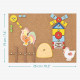 Navaris Παιχνίδι με Σφυράκι σε Μοτίβο Φάρμας και Ξύλινες Φιγούρες για Παιδιά - ‎Brown / Multicolor - 59874.01