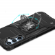 Wozinsky Samsung Galaxy A54 5G Ring Armor Σκληρή Θήκη με Πλαίσιο Σιλικόνης και Δαχτυλίδι Συγκράτησης - Black