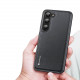 Dux Ducis Samsung Galaxy S23 Fino Series Σκληρή Θήκη με Πλαίσιο Σιλικόνης και Επένδυση από Ύφασμα - Black